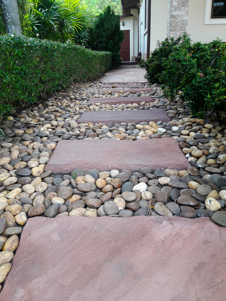 Paver Base – Natural Stone Installation for Walkway and Patio
